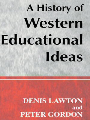 cover image of A History of Western Educational Ideas